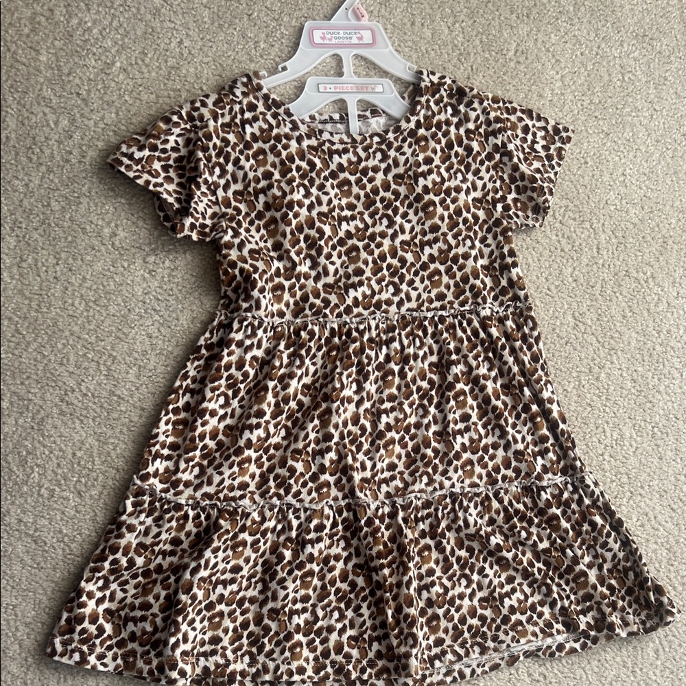 The Children's Place Brown Leopard Print Dress
